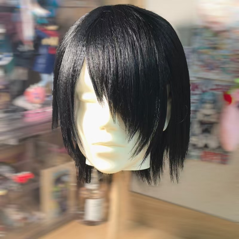 Wig Fiber Net - Anime Sasuke Boruto Cosplay Wig Black