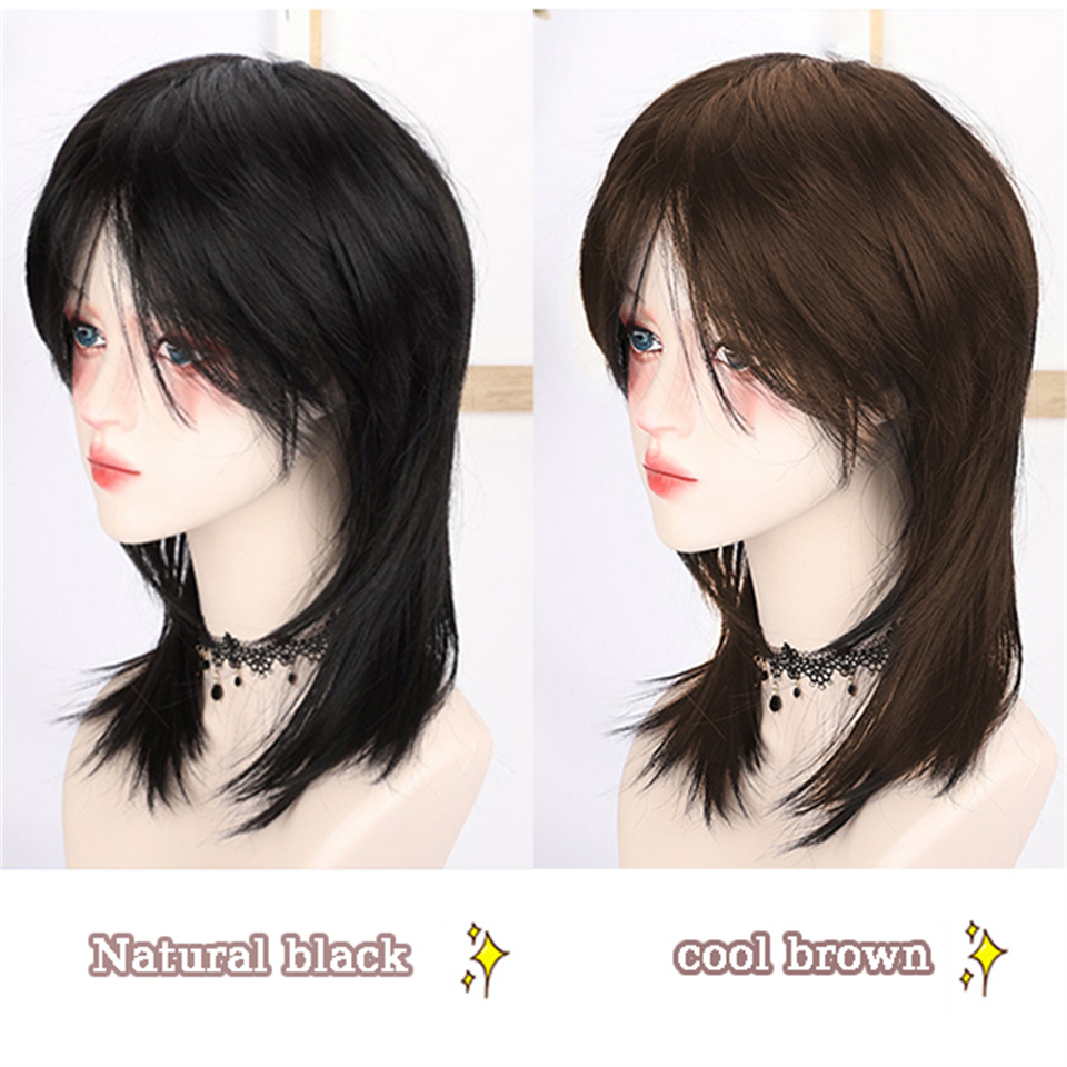 AS Wig Female Short Hair Black - Wig Fiber Net 评论和价格