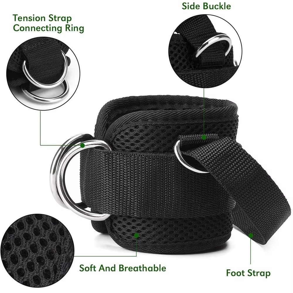 Double D-Ring Gym Ankle Straps - D Ring Strap 评论和价格