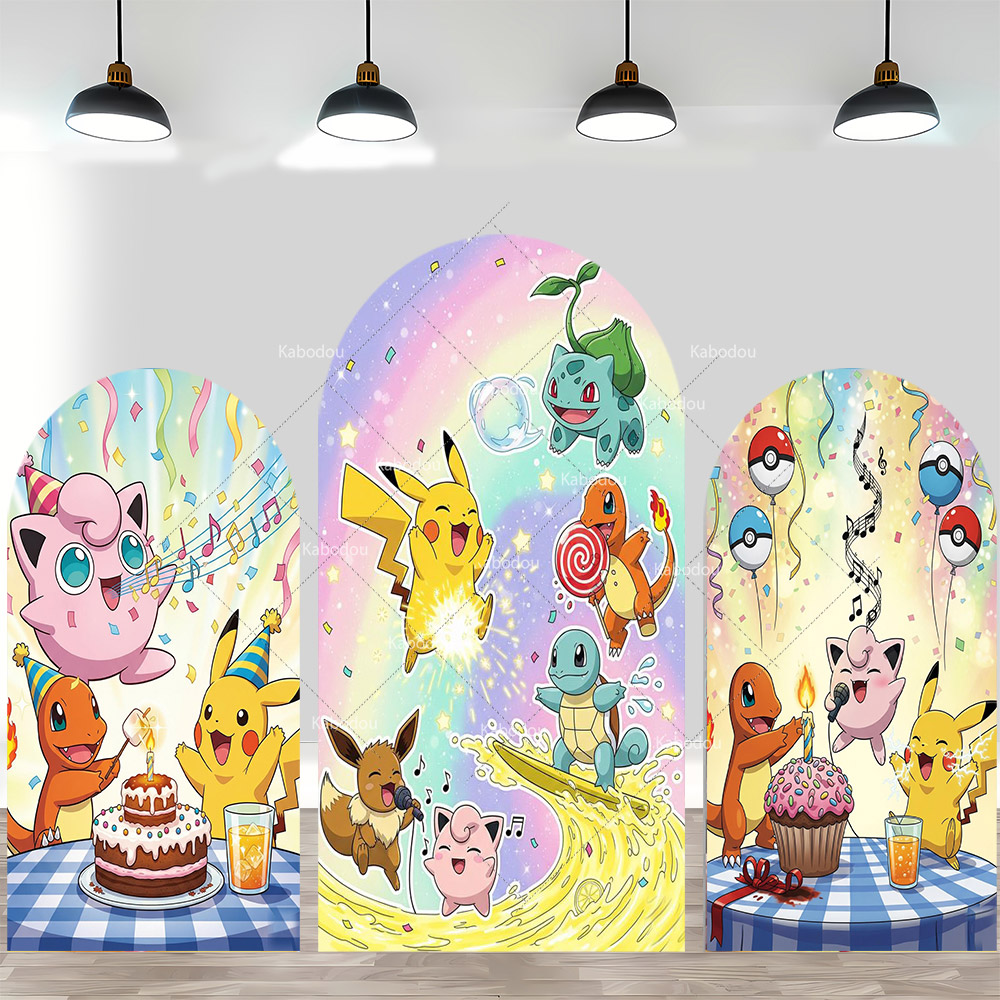 Pokemon Pikachu Backdrop Arch  - Pokeball Cosplay Prop 评论和价格