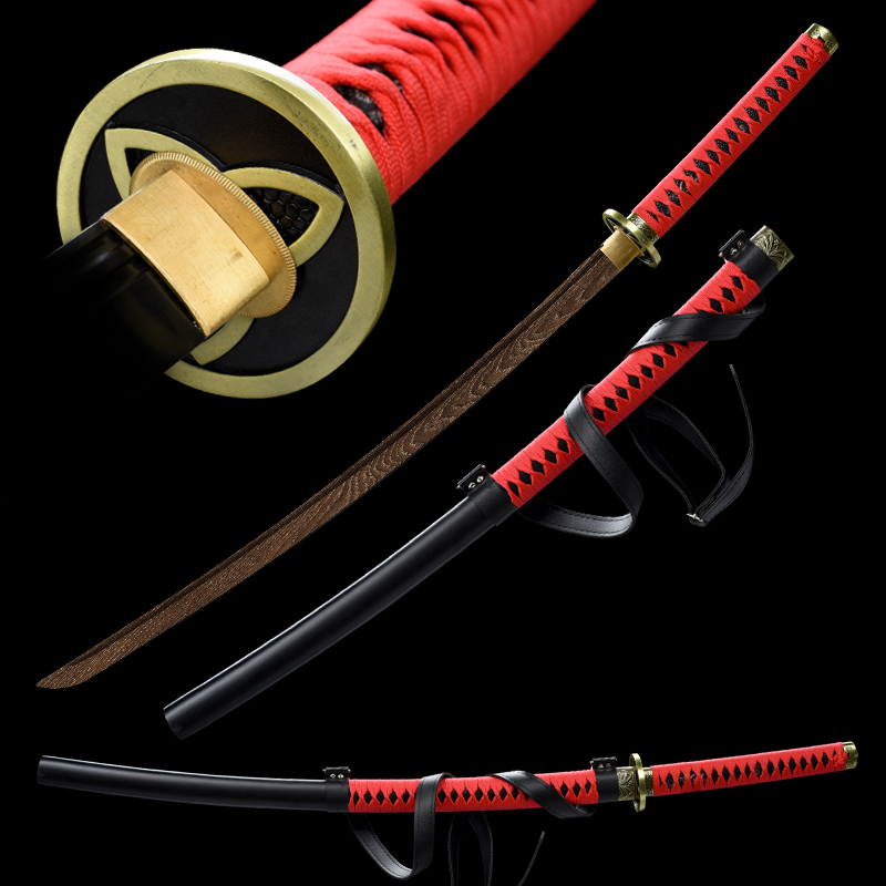 Wooden Katana With Strap Ninja - Cosplay Material For Prop 评论和价格