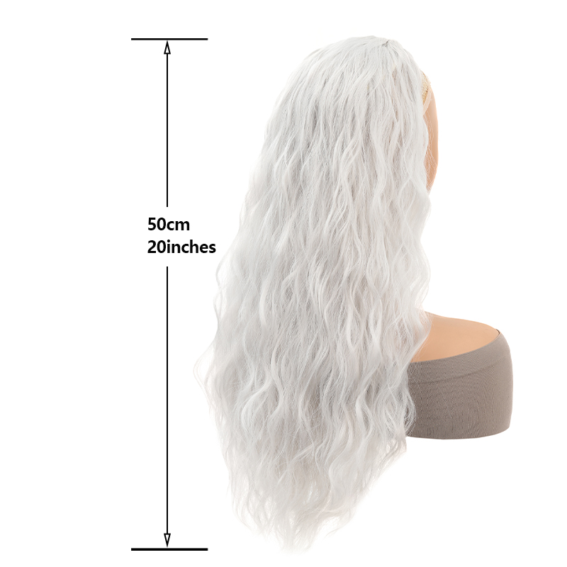 Voluminous 20inch Wavy Ponytai - Wig Fiber Net 评论和价格