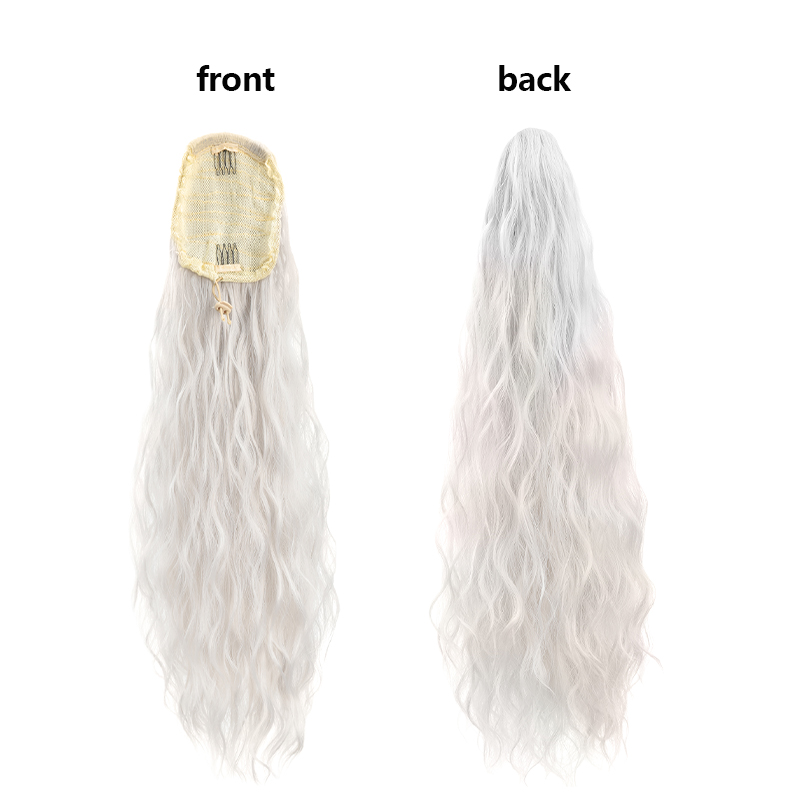 Voluminous 20inch Wavy Ponytai - Wig Fiber Net 评论和价格